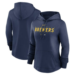 Milwaukee Brewers Nike Women's Authentic Collection Pregame Performance Pullover Hoodie Near Me