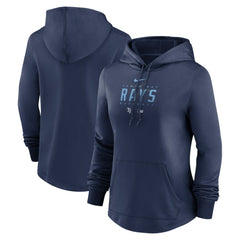 Tampa Bay Rays Nike Women's Authentic Collection Pregame Performance Pullover Hoodie Lifestyle