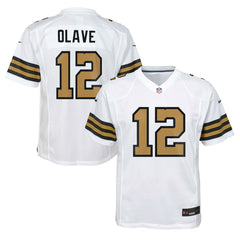 Chris Olave New Orleans Saints Youth Game Jersey White - Nike