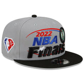 New Era - Boston Celtics 2022 Eastern Conference Champions Locker Room 9FIFTY Snapback Adjustable Hat - Gray/Black