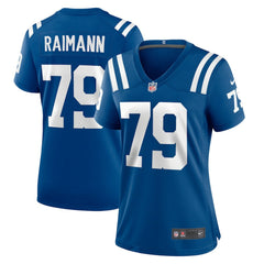 Bernhard Raimann Indianapolis Colts Women's Player Game Jersey Royal - Nike