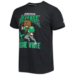 Reggie White Philadelphia Eagles Homage Unisex Unisex Caricature Retired Player Tri-Blend T-Shirt Heather Black - NFL