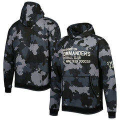 Washington Commanders The Wild Collective Camo Pullover Hoodie Black - NFL