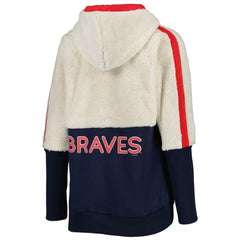 Atlanta Braves G-III 4Her by Carl Banks Women's Shuffle It Raglan Full-Zip Hoodie Lifestyle