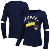 Milwaukee Brewers Touch Women's Formation Long Sleeve T-Shirt Online