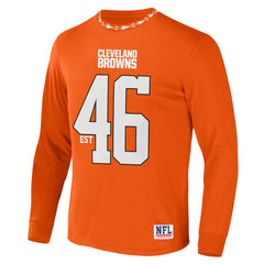 Cleveland Browns NFL x Staple Core Team Long Sleeve T-Shirt Orange - NFL