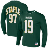 Green Bay Packers NFL x Staple Core Team Long Sleeve T-Shirt Hunter Green - NFL