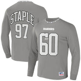 Las Vegas Raiders NFL x Staple Core Team Long Sleeve T-Shirt Gray - NFL