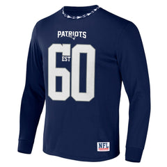 New England Patriots NFL x Staple Core Team Long Sleeve T-Shirt Navy - NFL