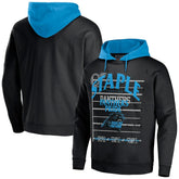 Carolina Panthers NFL x Staple Throwback Vintage Wash Pullover Hoodie Black - NFL
