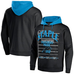 Carolina Panthers NFL x Staple Throwback Vintage Wash Pullover Hoodie Black - NFL