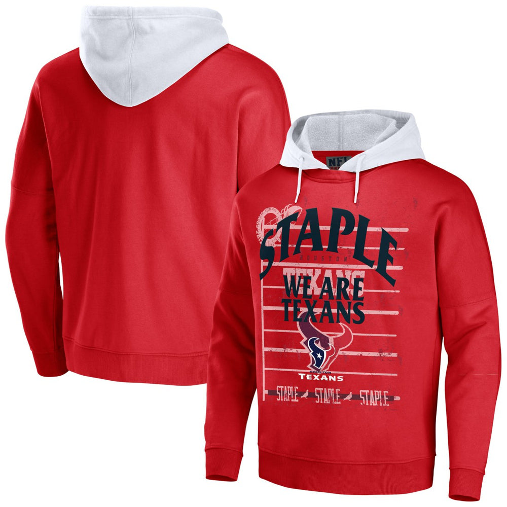 Houston Texans NFL x Staple Throwback Vintage Wash Pullover Hoodie Navy - NFL