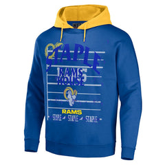 Los Angeles Rams NFL x Staple Throwback Vintage Wash Pullover Hoodie Navy - NFL
