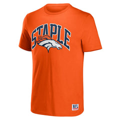 Denver Broncos NFL x Staple Logo Lockup T-Shirt Orange - NFL