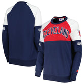Cleveland Guardians Starter Women's Baseline Raglan Pullover Sweatshirt for sale