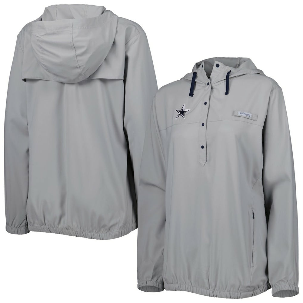 Dallas Cowboys Women's Tamiami Omni-Shade Pullover Hoodie Gray - Columbia