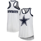 Dallas Cowboys G-III 4Her by Carl Banks Women's Tater Tank Top White - NFL