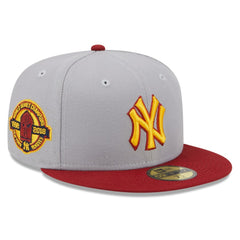 New York Yankees New Era World Series Champions Navy Undervisor 59FIFTY Fitted Hat Lifestyle