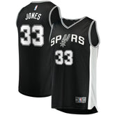 Fanatics - Tre Jones San Antonio Spurs Fast Break Replica Jersey - Icon Edition - Black