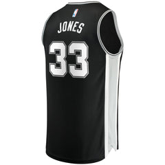 Fanatics - Tre Jones San Antonio Spurs Fast Break Replica Jersey - Icon Edition - Black