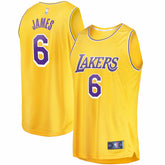 Fanatics - LeBron James Los Angeles Lakers 2021/22 Fast Break Replica Jersey - Icon Edition - Gold