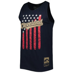 Cleveland Guardians Mitchell & Ness Cooperstown Collection Stars and Stripes Tank Top Clearance