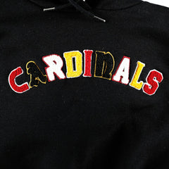 Arizona Cardinals The Wild Collective Women's Cropped Pullover Hoodie Black - NFL