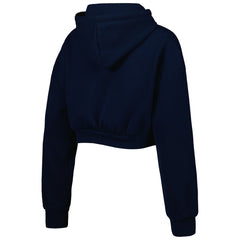 Tennessee Titans The Wild Collective Women's Cropped Pullover Hoodie Navy - NFL