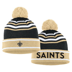 New Orleans Saints WEAR by Erin Andrews Women's Colorblock Cuffed Knit Hat with Pom and Scarf Set Black - NFL