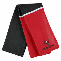 Tampa Bay Buccaneers WEAR by Erin Andrews Women's Colorblock Cuffed Knit Hat with Pom and Scarf Set Red - NFL