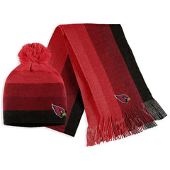 Arizona Cardinals WEAR by Erin Andrews Women's Ombre Pom Knit Hat and Scarf Set Cardinal - NFL