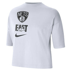Nike - Brooklyn Nets Women's Essential Boxy T-Shirt - White