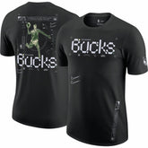 Nike - Milwaukee Bucks Courtside Air Traffic Control Max90 T-Shirt - Black