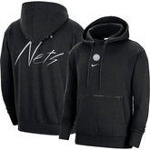 Nike - Brooklyn Nets Courtside Versus Flight Pullover Hoodie - Heather Black