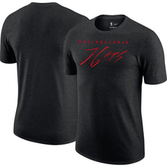 Nike - Philadelphia 76ers Courtside Versus Flight Max90 T-Shirt - Heather Black