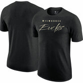 Nike - Milwaukee Bucks Courtside Versus Flight Max90 T-Shirt - Heather Black