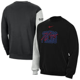 Nike - Philadelphia 76ers Courtside Versus Force & Flight Pullover Sweatshirt - Black/Heather Gray