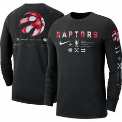 Nike - Toronto Raptors Essential Air Traffic Control Long Sleeve T-Shirt - Black