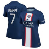 Nike Kylian Mbappé Paris Saint-Germain Women's 2022/23 Home Replica Player Jerseys - Blue