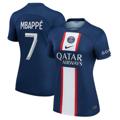 Nike Kylian Mbappé Paris Saint-Germain Women's 2022/23 Home Replica Player Jerseys - Blue