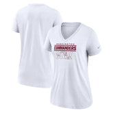 Washington Commanders Women's Hometown Collection Tri-Blend V-Neck T-Shirt White - Nike