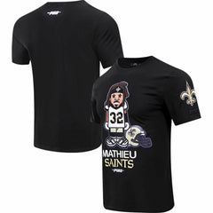 Tyrann Mathieu New Orleans Saints Pro Standard Player Avatar Graphic T-Shirt Black - NFL