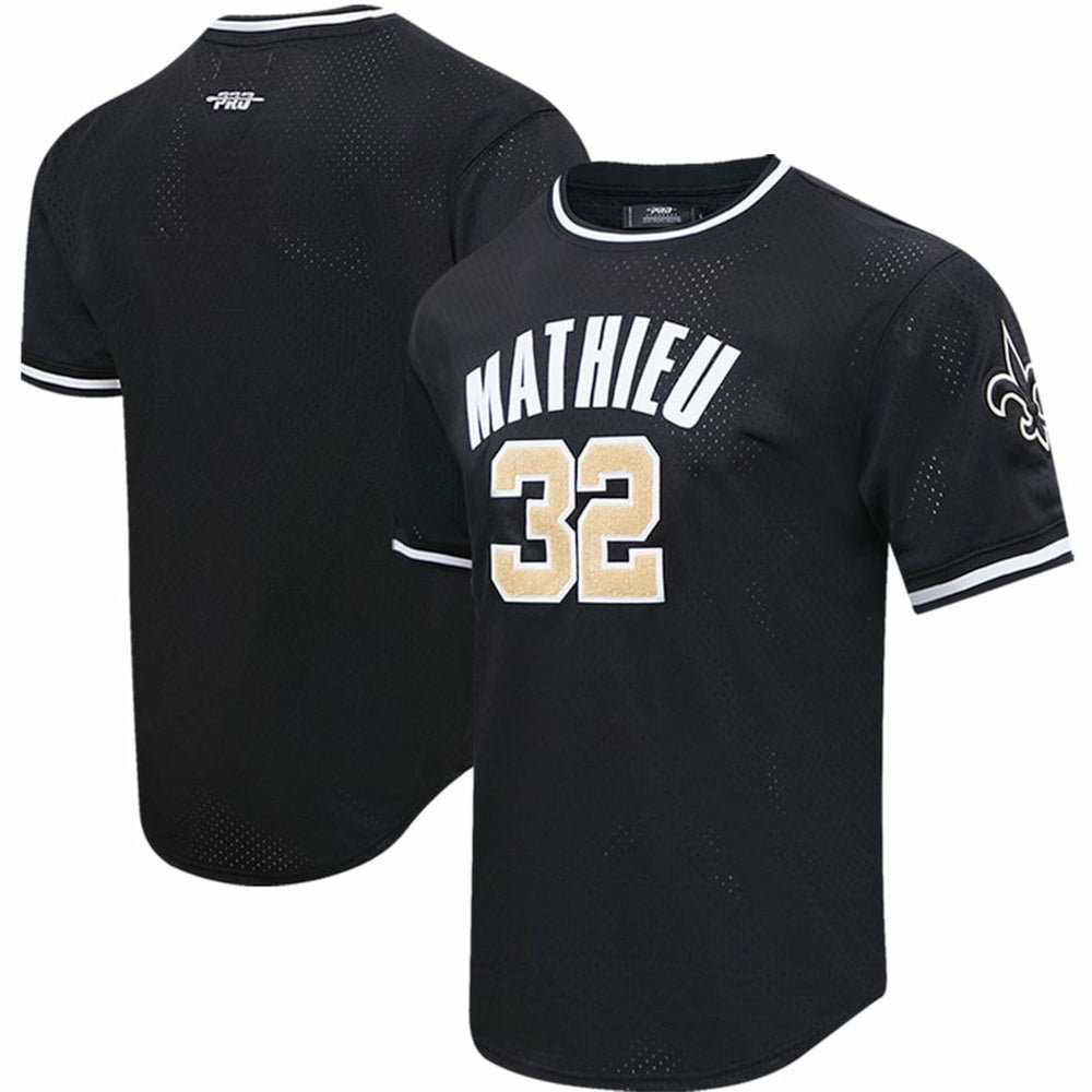 Tyrann Mathieu New Orleans Saints Pro Standard Mesh Player Name & Number Top Black - NFL