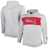 Fanatics - Chicago Bulls Big & Tall Wordmark Pullover Hoodie - Heather Gray