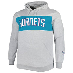 Fanatics - Charlotte Hornets Big & Tall Wordmark Pullover Hoodie - Heather Gray