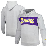Fanatics - Los Angeles Lakers Big & Tall Wordmark Pullover Hoodie - Heather Gray