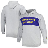 Fanatics - Golden State Warriors Big & Tall Wordmark Pullover Hoodie - Heather Gray