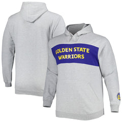 Fanatics - Golden State Warriors Big & Tall Wordmark Pullover Hoodie - Heather Gray