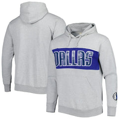 Fanatics - Dallas Mavericks Wordmark French Terry Pullover Hoodie - Heather Gray
