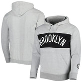 Fanatics - Brooklyn Nets Wordmark French Terry Pullover Hoodie - Heather Gray